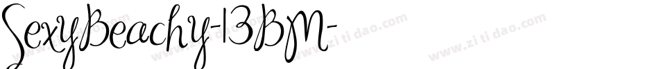 SexyBeachy-13BM字体转换