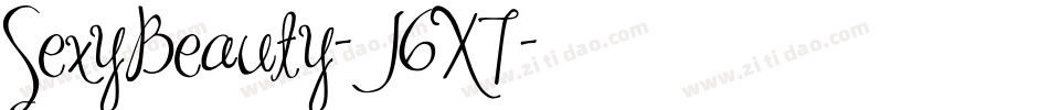 SexyBeauty-J6X7字体转换