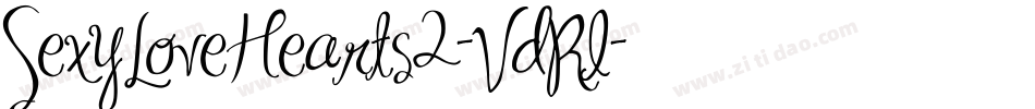 SexyLoveHearts2-VdRl字体转换