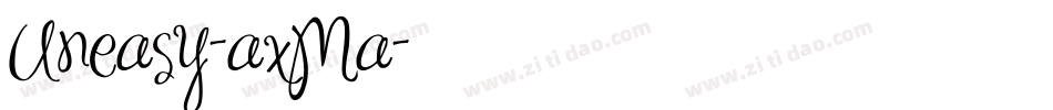 Uneasy-axMa字体转换