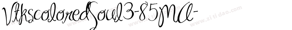 VtkscoloredSoul3-85MA字体转换