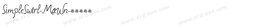 SimpleSwirl-MaWn字体转换