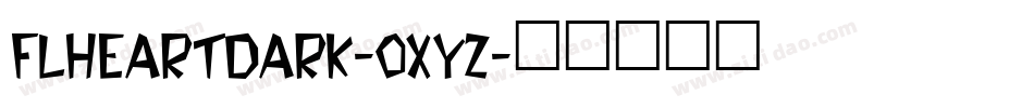 FlHeartDark-oxyz字体转换
