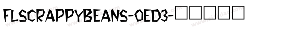 FlScrappyBeans-OEd3字体转换