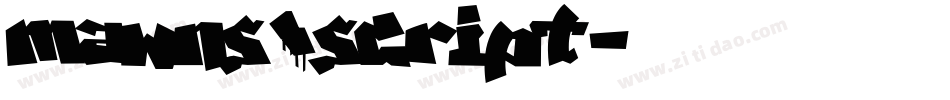 mawns_script字体转换