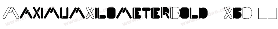 MaximumKilometerBold-8XgD字体转换