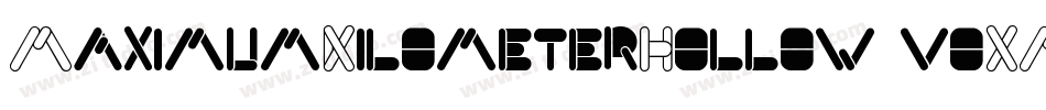 MaximumKilometerHollow-voXM字体转换