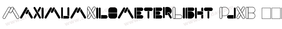 MaximumKilometerLight-PjXB字体转换