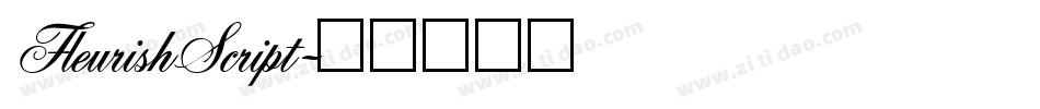 FleurishScript字体转换