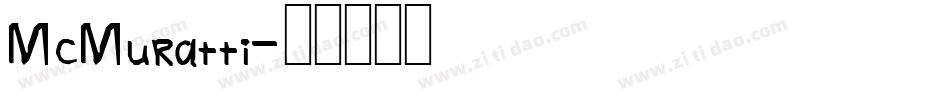 McMuratti字体转换