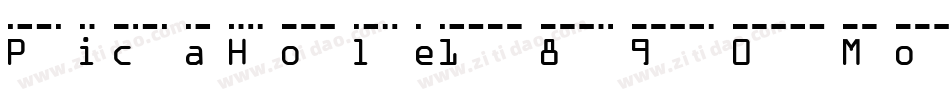 PicaHole1890Morse-zeX字体转换