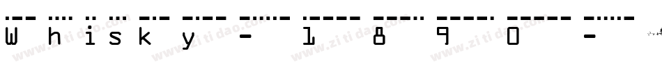 Whisky-1890字体转换