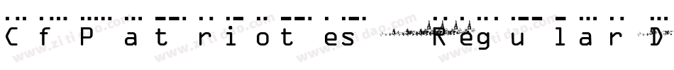 CfPatriotes1837Regular-DBZm字体转换