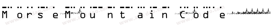 Morse-Mountain-Code字体转换
