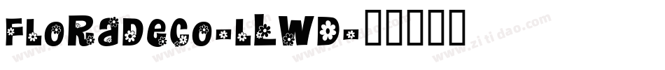 Floradeco-lLWD字体转换