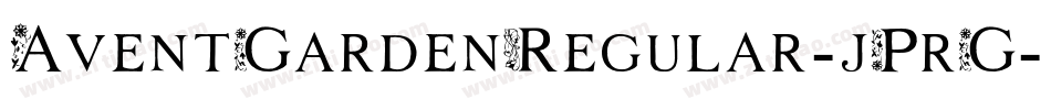 AventGardenRegular-jPrG字体转换