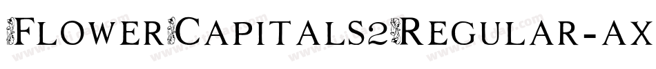 FlowerCapitals2Regular-axyyJ字体转换