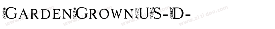 GardenGrownUS-D字体转换