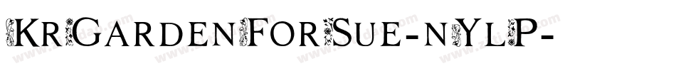 KrGardenForSue-nYlP字体转换