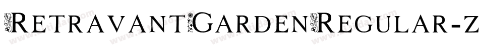 RetravantGardenRegular-zLZ4字体转换