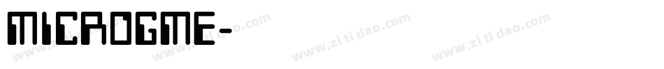 MICROGME字体转换
