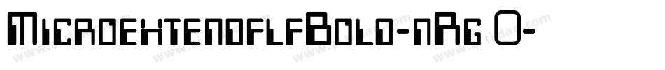 MicroextendflfBold-nRg0字体转换