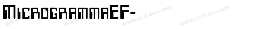 MicrogrammaEF字体转换