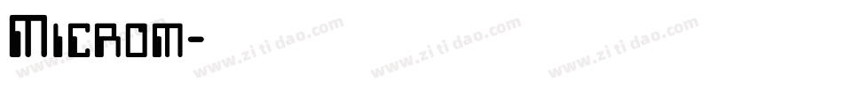 Microm字体转换