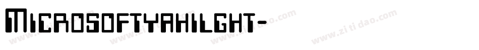 Microsoftyahilght字体转换