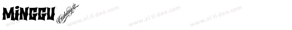 MINGGU字体转换