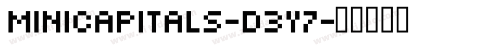 MiniCapitals-d3y7字体转换