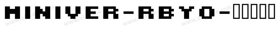 Miniver-RByo字体转换