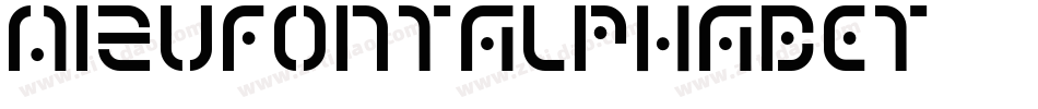 MizuFontAlphabet字体转换