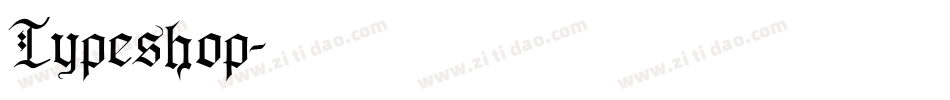 Typeshop字体转换