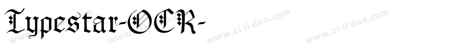 Typestar-OCR字体转换