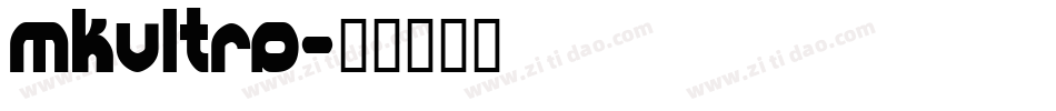 MKULTRA字体转换
