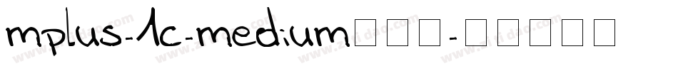 mplus-1c-medium生成器字体转换