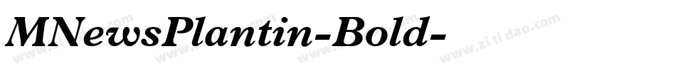 MNewsPlantin-Bold字体转换
