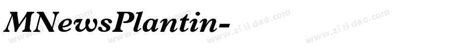 MNewsPlantin字体转换