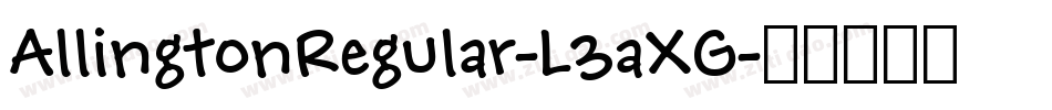 AllingtonRegular-L3aXG字体转换