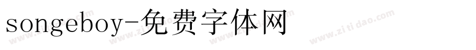 songeboy字体转换