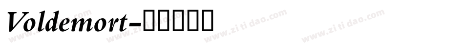 Voldemort字体转换