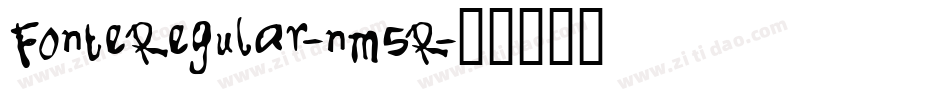 FonteRegular-nm5R字体转换