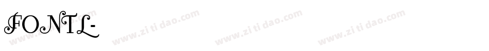 FONTL字体转换