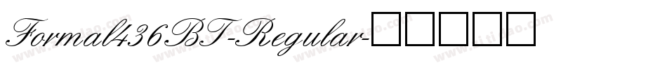 Formal436BT-Regular字体转换