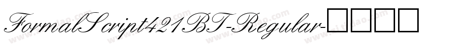 FormalScript421BT-Regular字体转换