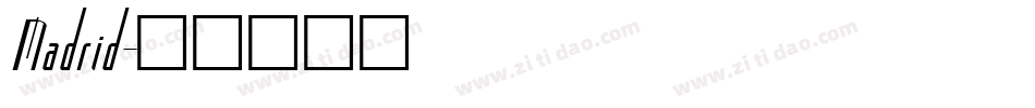 Madrid字体转换