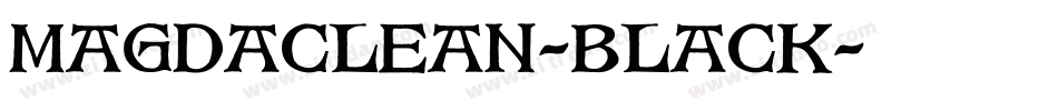 MagdaClean-Black字体转换