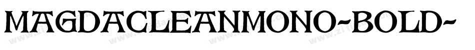 MagdaCleanMono-Bold字体转换