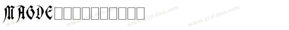 MAGDE字体转换
